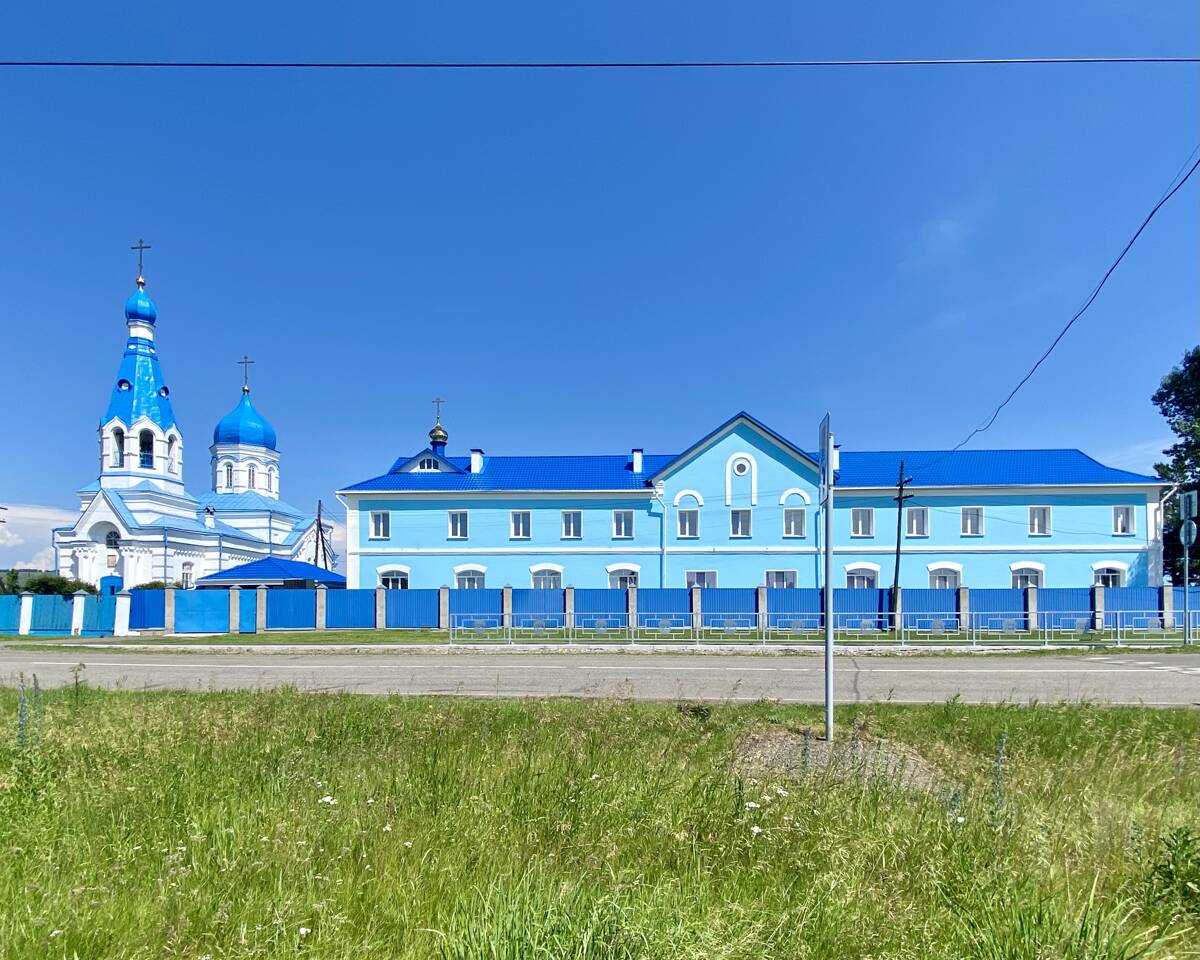 Вознесенский женский монастырь, Кочергино (Курагинский район, Красноярский край). дополнительная информация, Вид с ул Советская