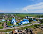 Вознесенский женский монастырь, Вид с запада<br>, Кочергино, Курагинский район, Красноярский край