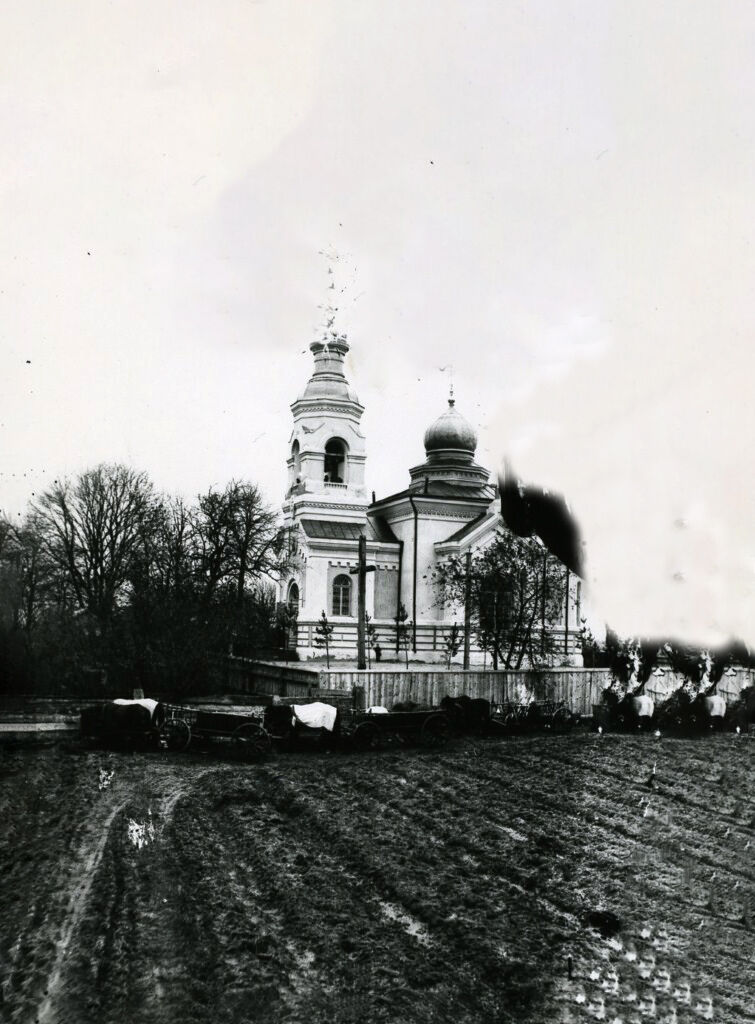 Хлопков. Церковь Успения Пресвятой Богородицы. архивная фотография, Фото 1910-х годов из приходского архива