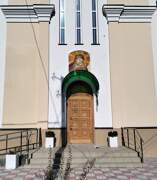 Церковь Николая Чудотворца, Южный вход<br>, Мочище, дачный посёлок, Новосибирский район, Новосибирская область