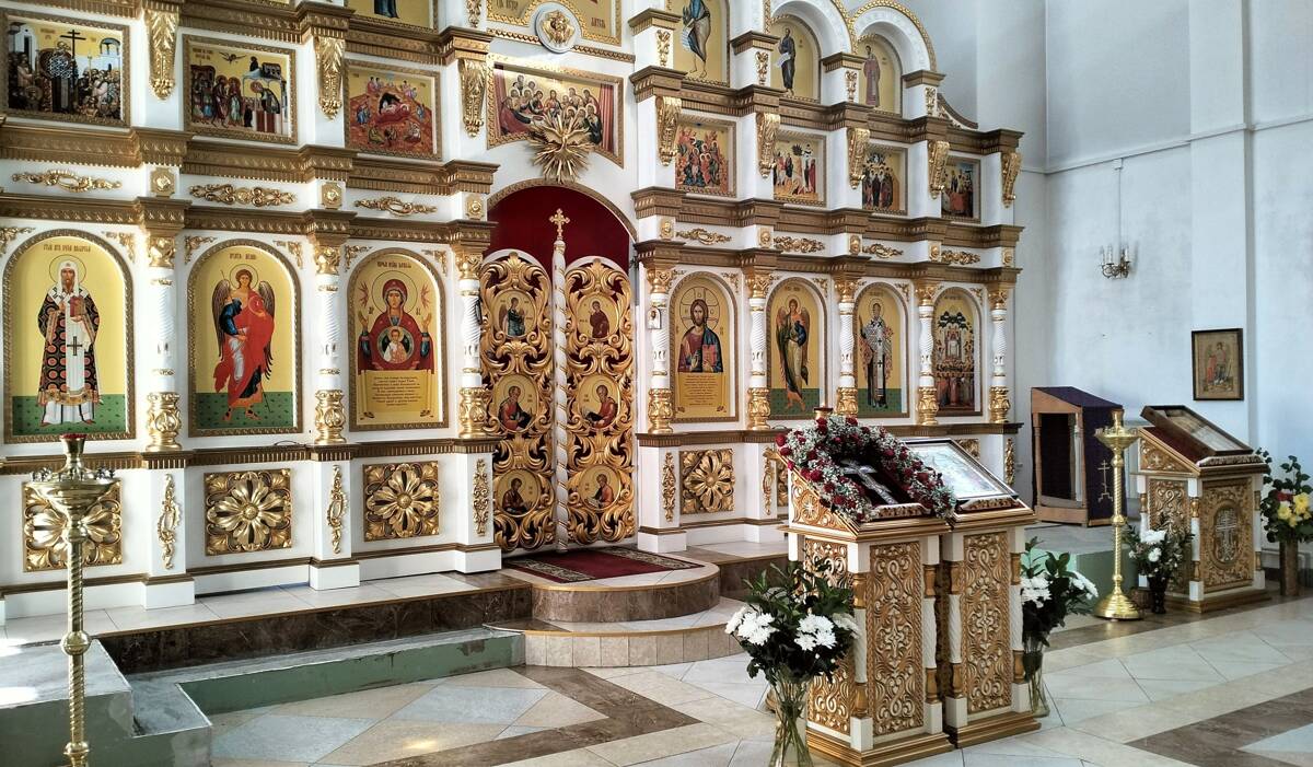 Церковь Николая Чудотворца, Мочище, дачный посёлок (Новосибирский район, Новосибирская область). интерьер и убранство, Царские врата