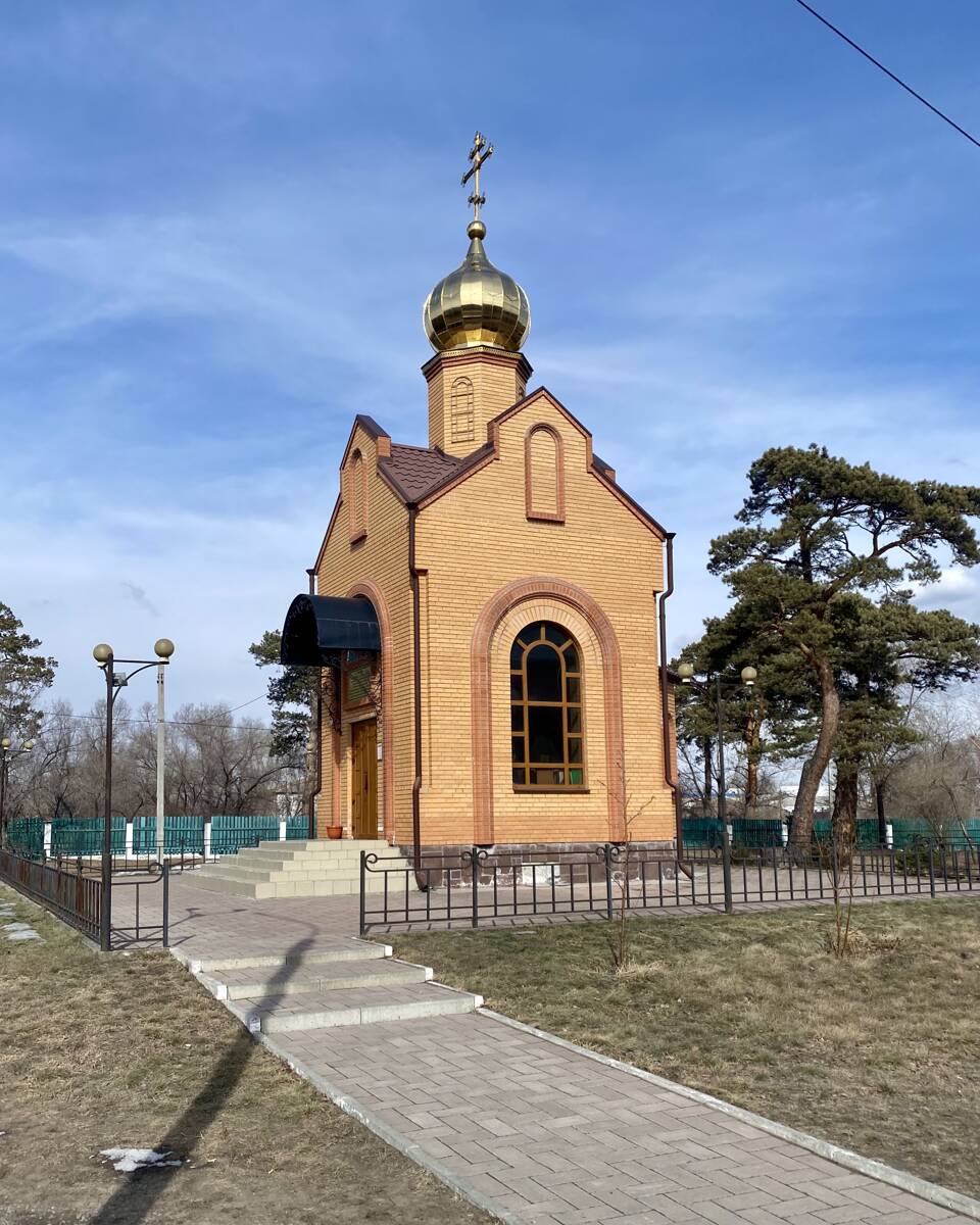 Часовня Екатерины при ЦРБ, Минусинск (Минусинск, город, Красноярский край). фасады, Южный фасад