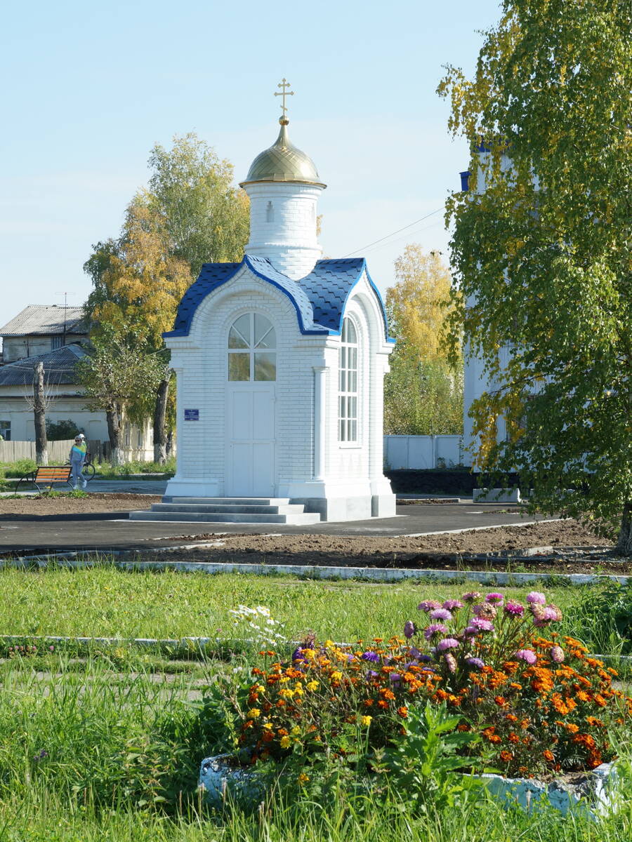 Часовня Сергия Радонежского, Нижняя Тура (Нижняя Тура (Нижнетуринский ГО), Свердловская область). фасады, Вид с северо-западной стороны