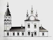 Церковь Вознесения Господня, Церковь до перестройки в 1868-1869 гг.<br>, Семёновское, Рыбинский район, Ярославская область