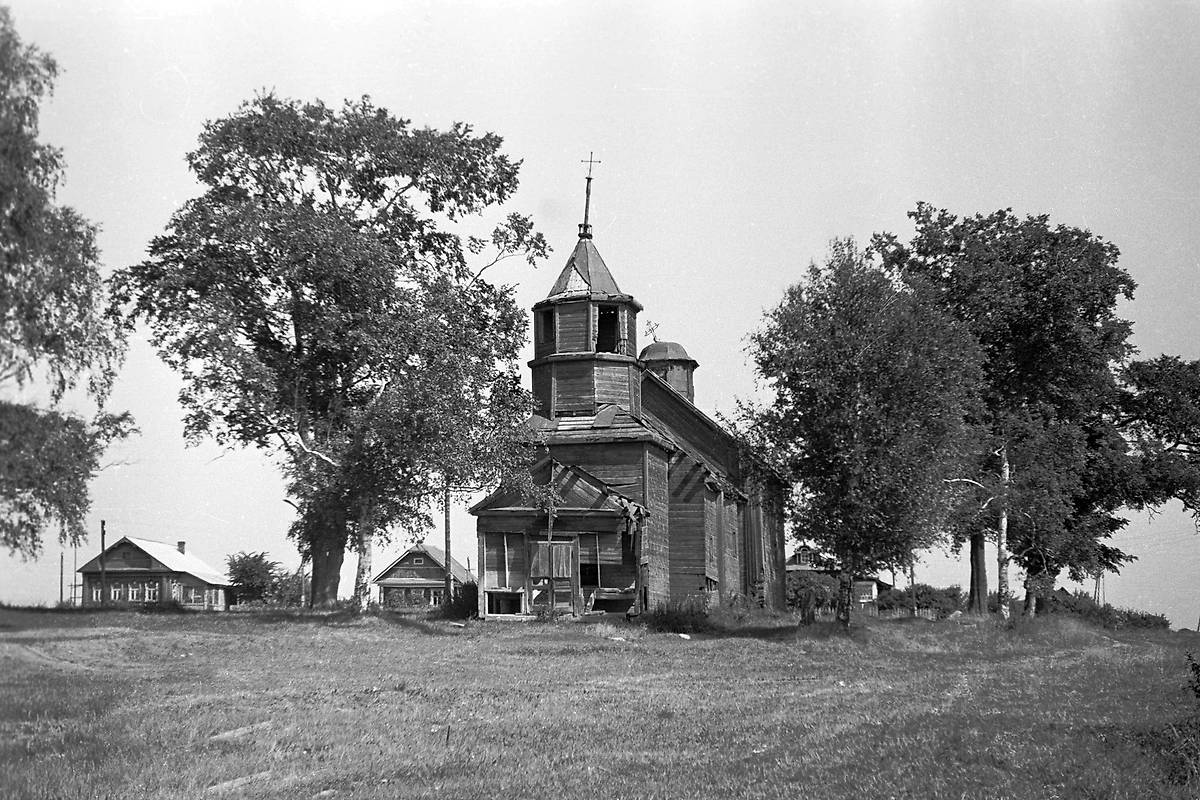 архивная фотография. Церковь Благовещения Пресвятой Богородицы (старая), Благовещенье (Сергиево-Посадский городской округ, Московская область)