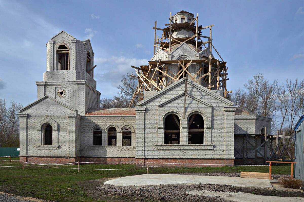 Церковь Казанской иконы Божией Матери (новая), Макарье (Новоусманский район, Воронежская область). документальные фотографии