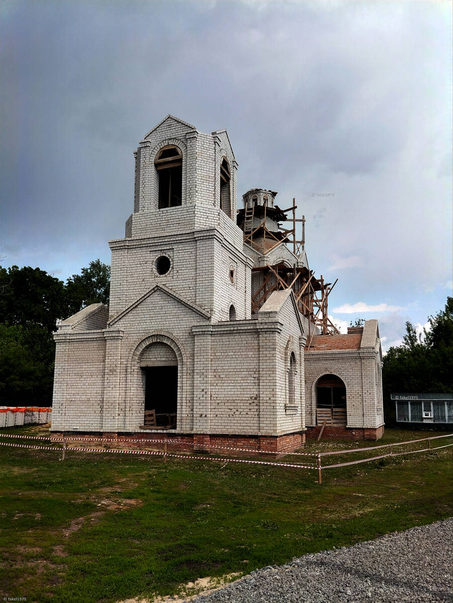 Церковь Казанской иконы Божией Матери (новая), Макарье (Новоусманский район, Воронежская область). документальные фотографии