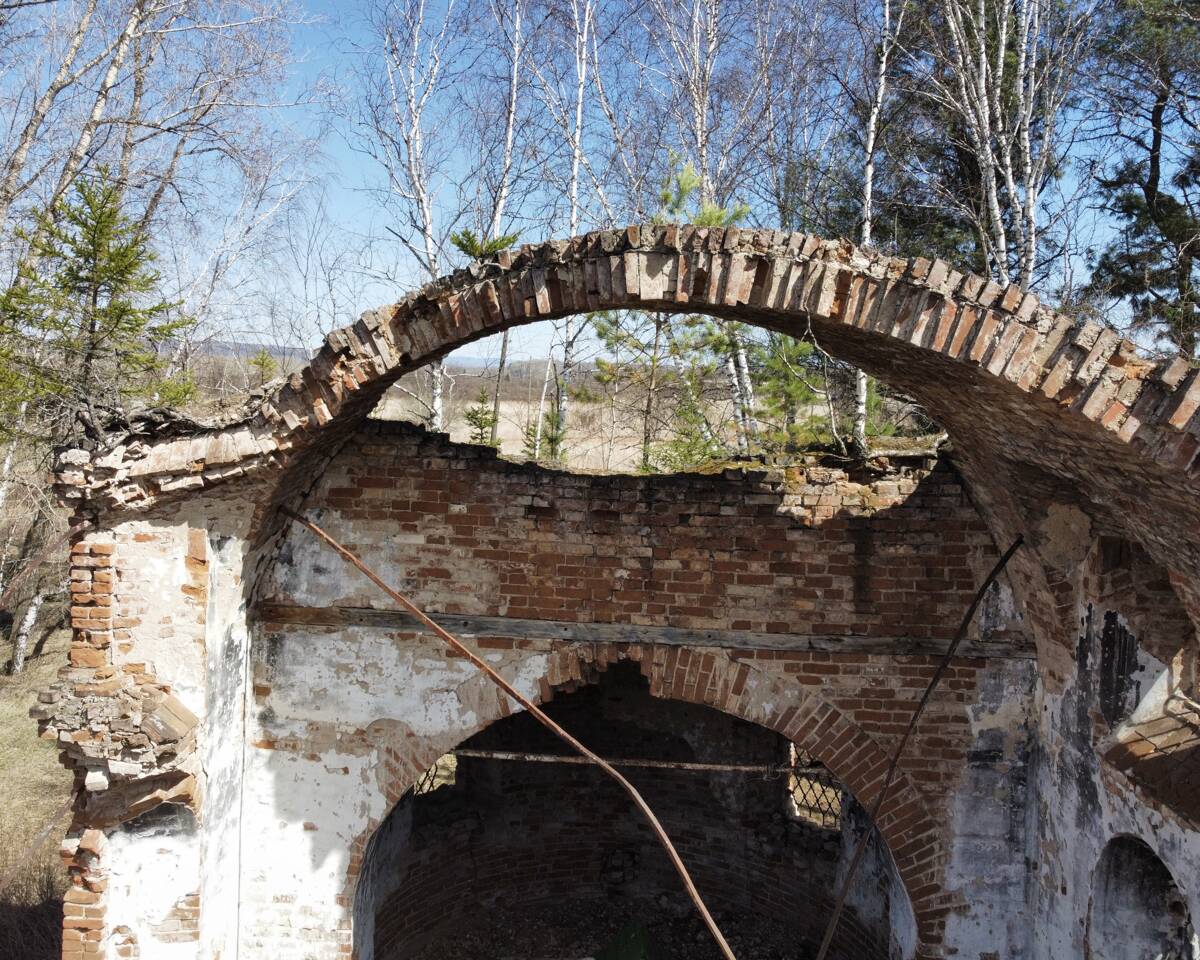 Церковь Михаила Архангела, Курбатово (Балахтинский район, Красноярский край). интерьер и убранство, Оставшаяся часть свода