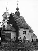 Храмовый комплекс.  Церкви Спаса Нерукотворного Образа и  Николая Чудотворца, Фотография нач. ХХ в. С сайта: Даниловский краевед/Сотский стан. Погосты-близнецы. Реброво и Еляково., Еляково, урочище, Даниловский район, Ярославская область
