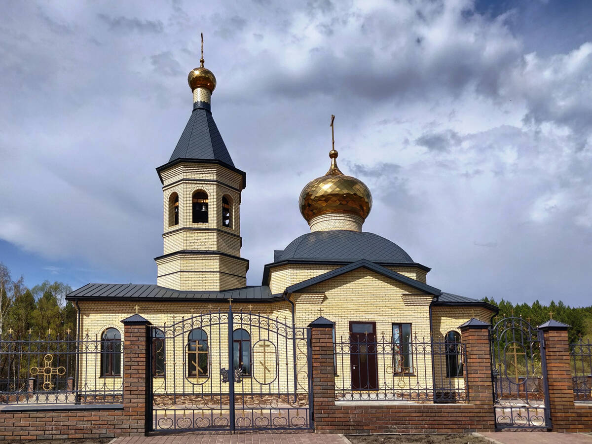 Среднее Девятово. Церковь Алексия, человека Божия. фасады, Вид с юга