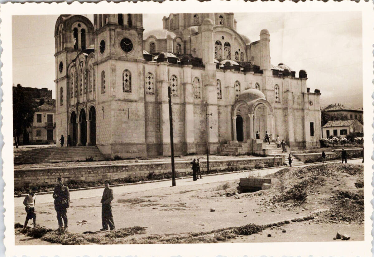 Собор Спаса Вседержителя, Патры (Западная Греция, Греция). архивная фотография, Фото 1941 г. с аукциона e-bay.de