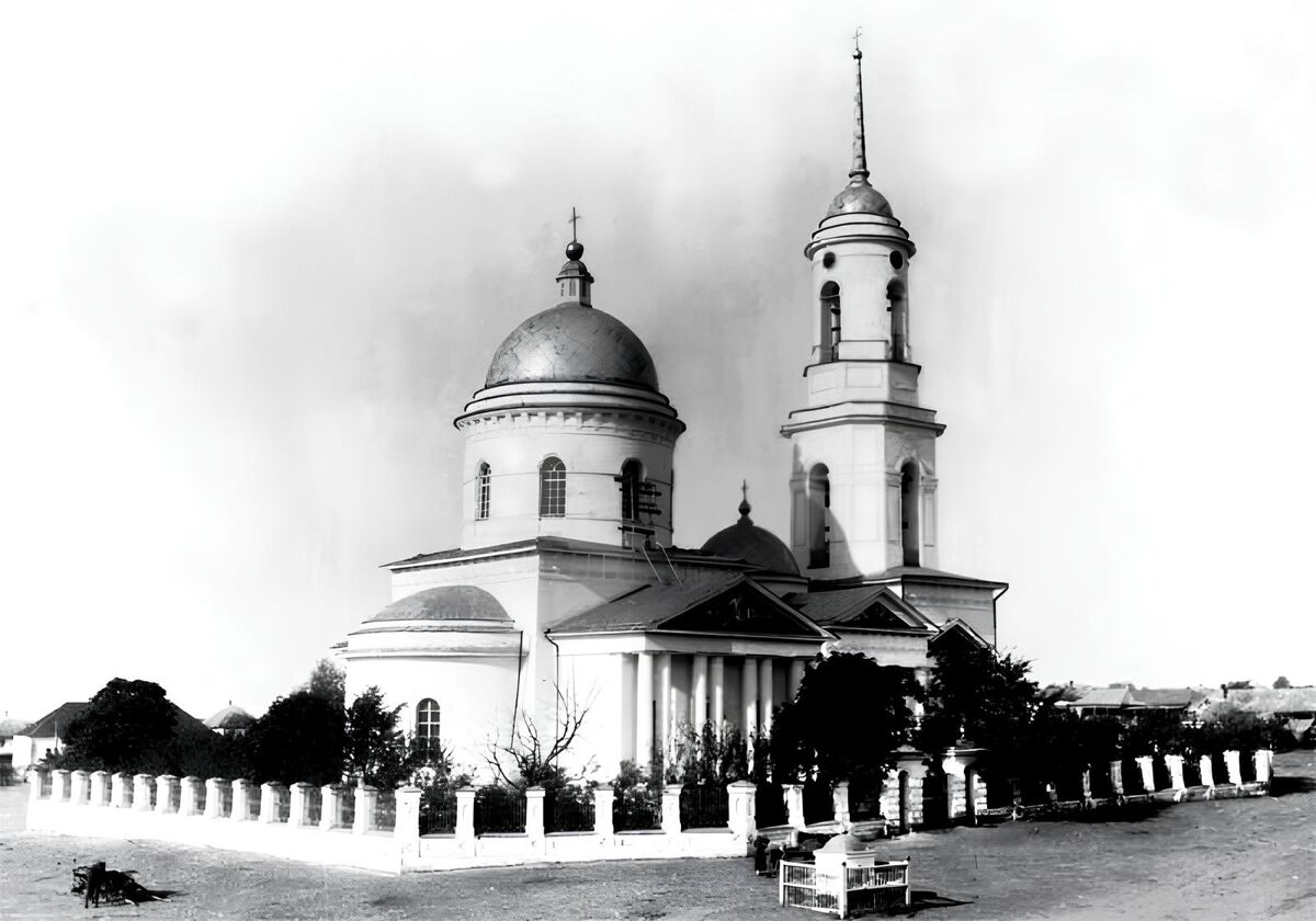 Церковь Успения Пресвятой Богородицы, Ракитное (Ракитянский район, Белгородская область). архивная фотография, Фото 1890-х годов из приходского архива