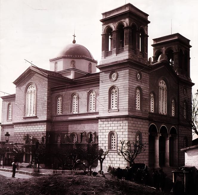 Патры. Церковь Димитрия Солунского. архивная фотография, Фото 1920-х годов из приходского архива