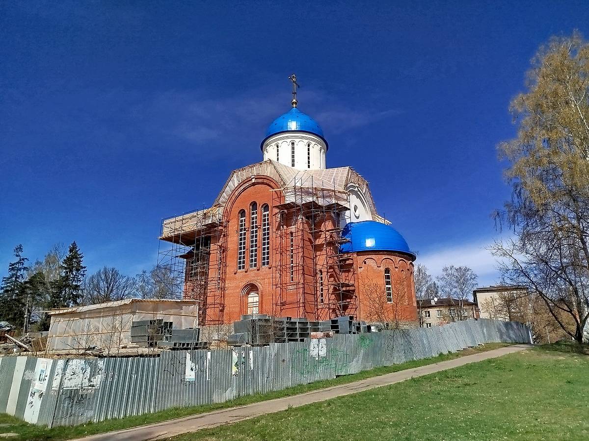 фасады. Церковь Августовской иконы Божией Матери (строящаяся), Бугры (Всеволожский район, Ленинградская область)