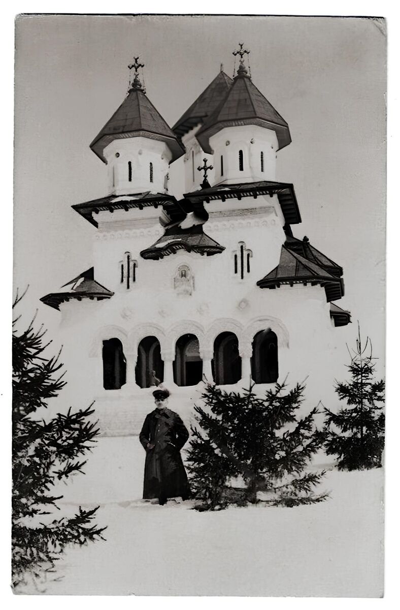 Церковь Иоанна Предтечи, Китила (Илфов, Румыния). архивная фотография, Почтовая фотооткрытка 1917 г.