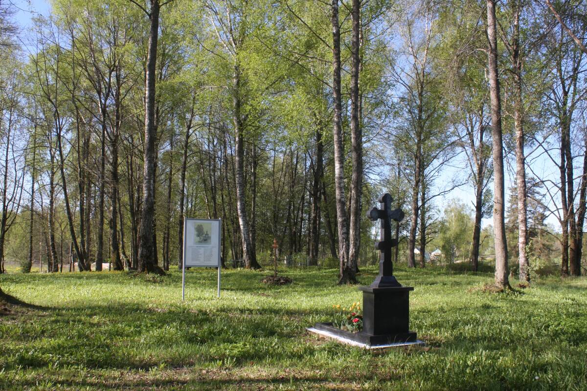 Васильевское. Церковь Покрова Пресвятой Богородицы. дополнительная информация, Вид на церковное место с северо-востока