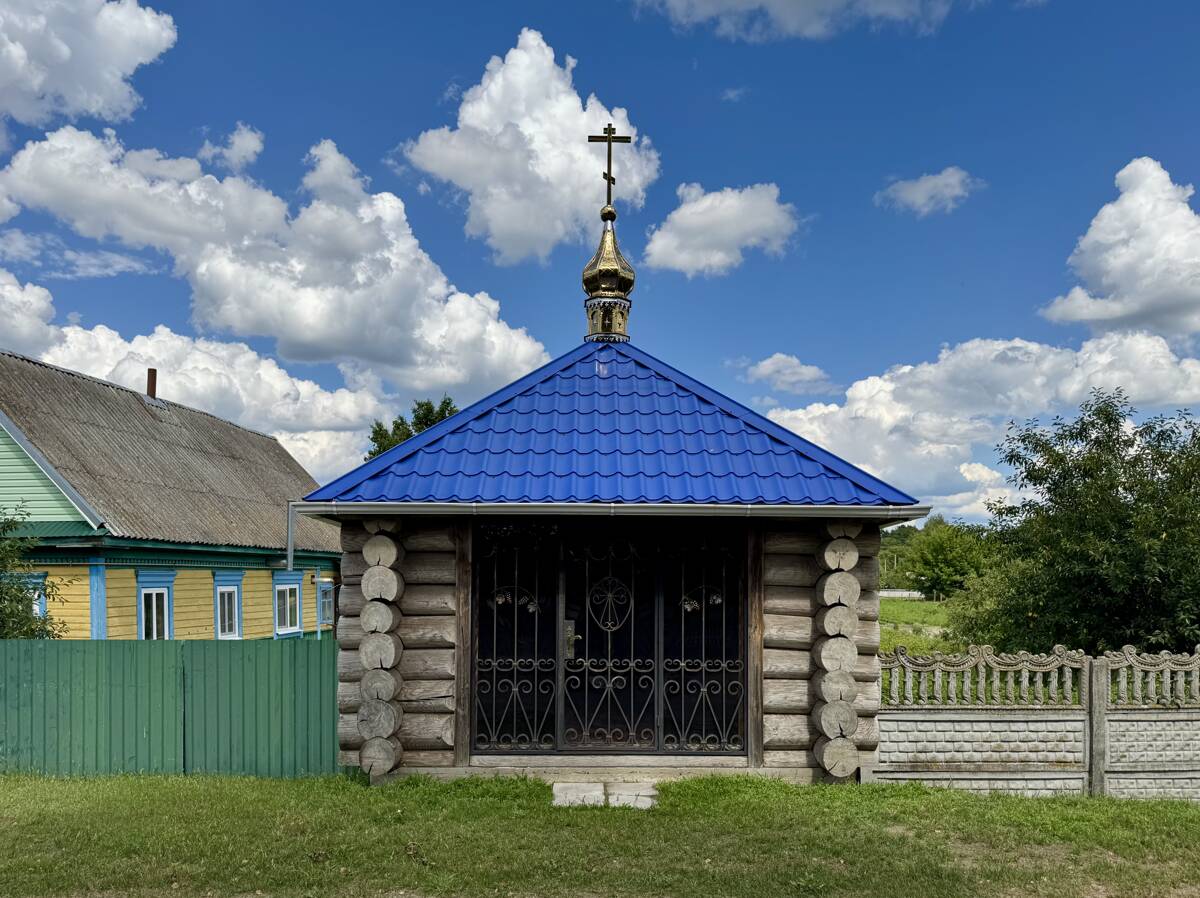 Часовня Креста Господня, Кожан-Городок (Лунинецкий район, Беларусь, Брестская область). фасады, Вид с юго-запада