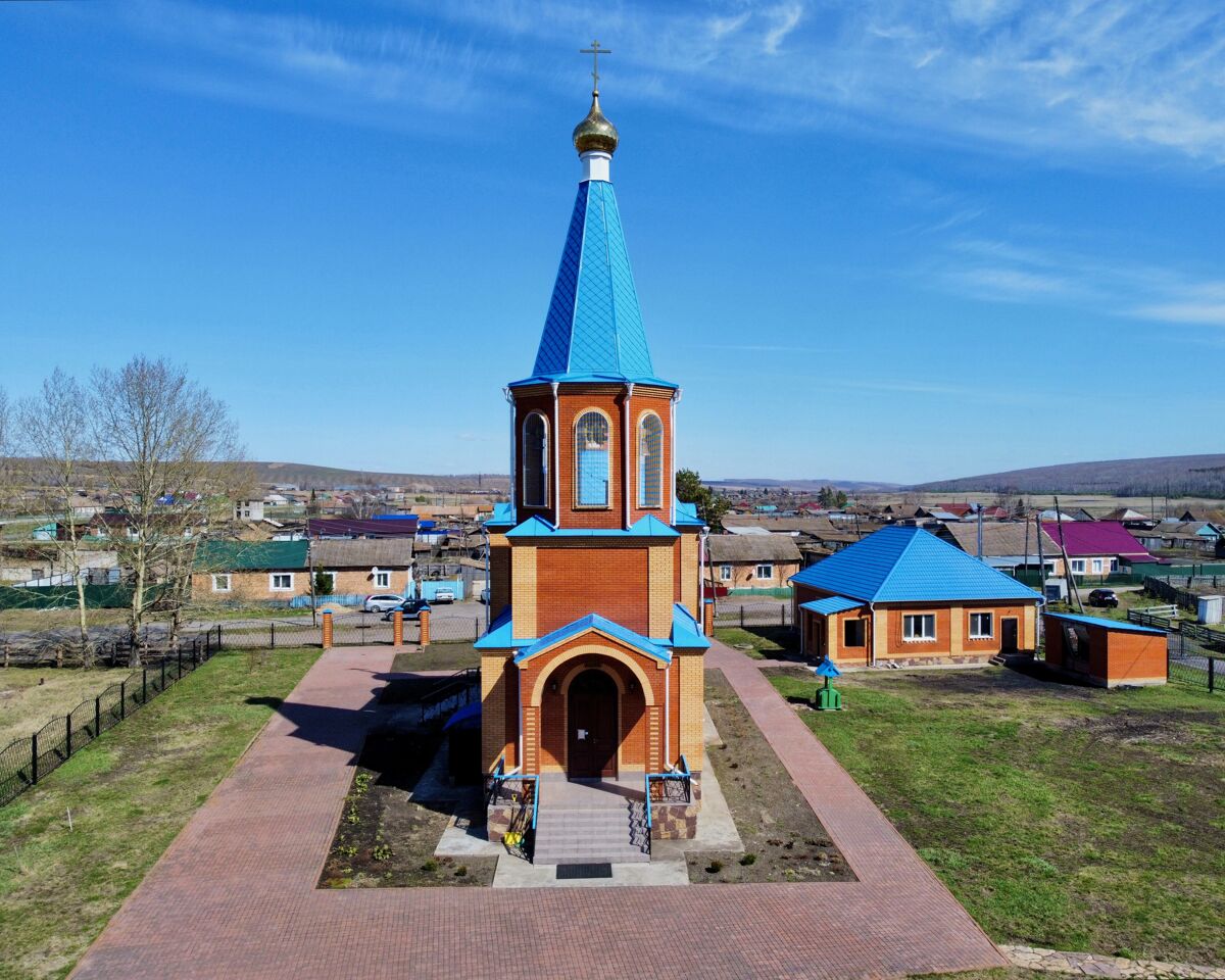 Тюльково. Церковь Казанской иконы Божией Матери (новая). фасады, Вид с запада