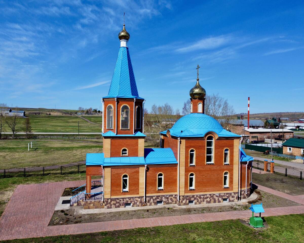 Тюльково. Церковь Казанской иконы Божией Матери (новая). фасады, Южный фасад