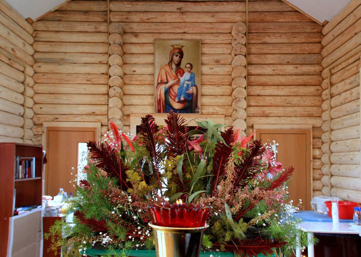 интерьер и убранство. Церковь Петра и Февронии в Южно-Чемском, Новосибирск (Новосибирск, город, Новосибирская область)