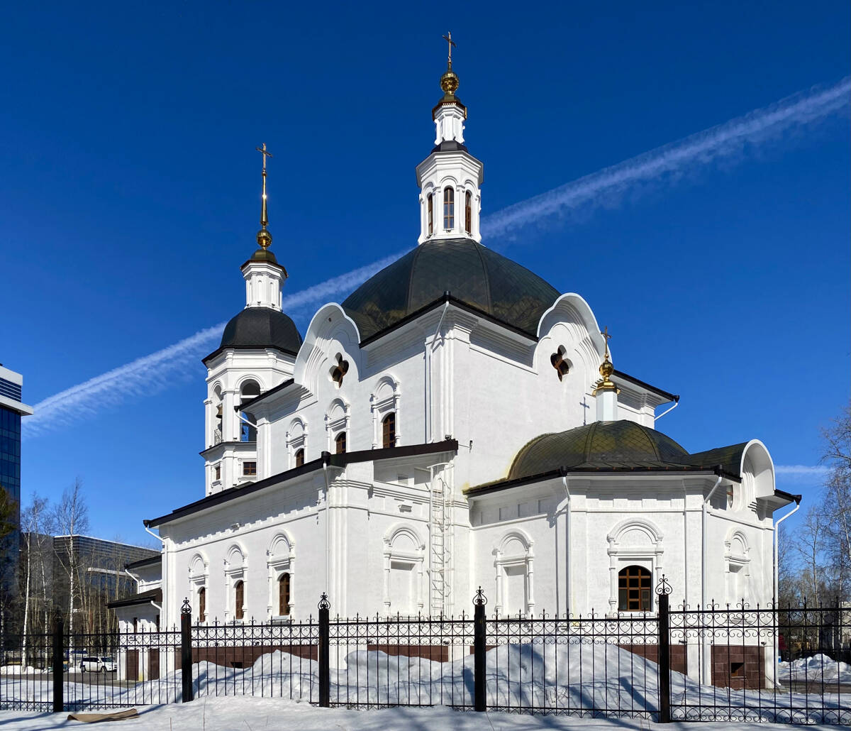 Церковь Веры, Надежды, Любови и матери их Софии, Сургут (Сургутский район и г. Сургут, Ханты-Мансийский автономный округ). фасады, Вид с юго-востока