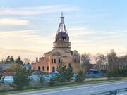 Церковь Покрова Пресвятой Богородицы (строящаяся), Вид с трассы А1<br>, Бесколь, Северо-Казахстанская область, Казахстан