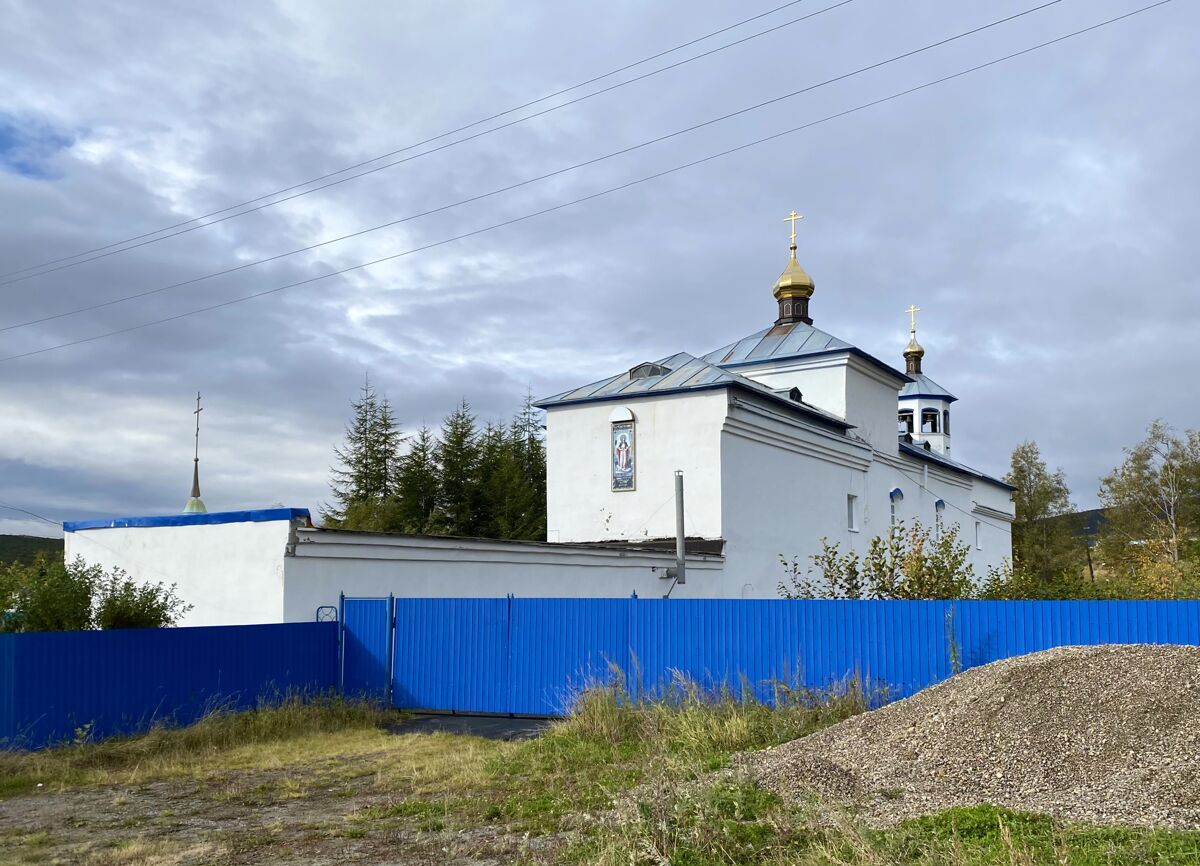 Покровский женский монастырь. Церковь Покрова Пресвятой Богородицы, Магадан (Магадан, город, Магаданская область). фасады, Вид с северо-востока