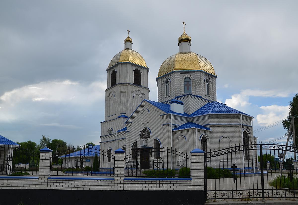 Вид с северо-востока, фасады. Церковь Покрова Пресвятой Богородицы, Большая Кузьминка (Липецкий район, Липецкая область)