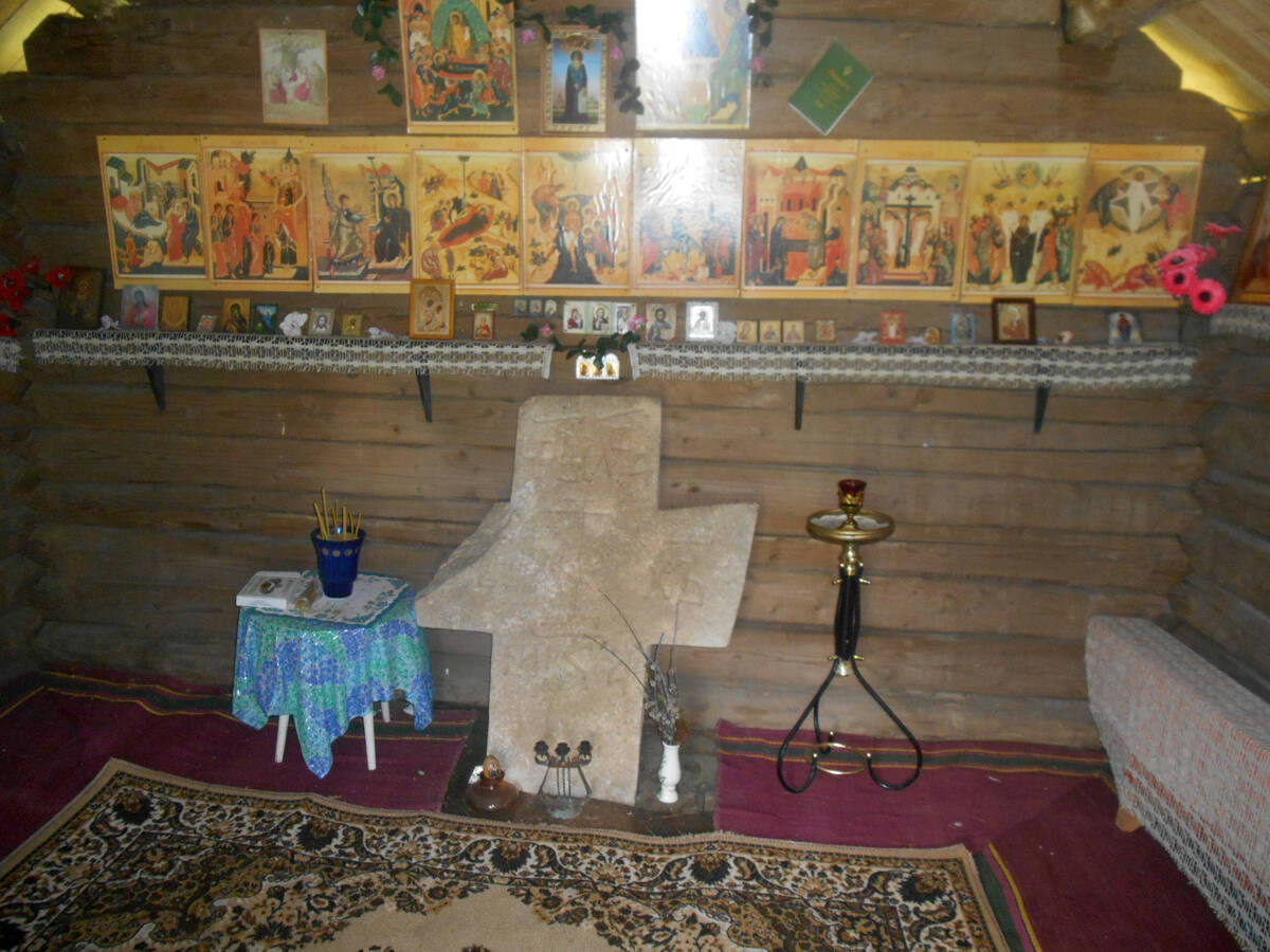 Часовня Никандра Псковского, Замогилье (Печорский район, Псковская область). интерьер и убранство