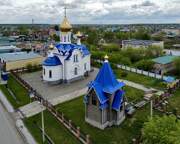 Часовня Веры, Надежды, Любови и матери их Софии, На фоне Рождественского храма<br>, Чулым, Чулымский район, Новосибирская область