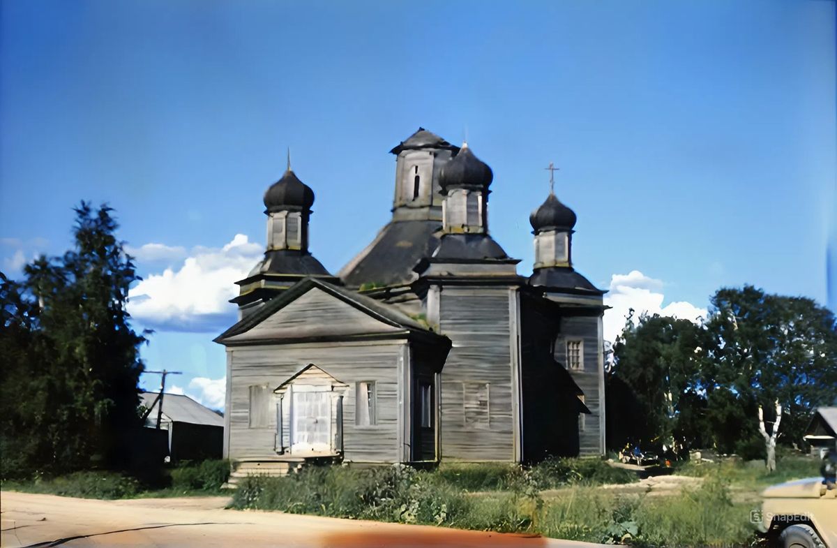 фасады. Церковь Илии Пророка (старая), Осташевская (Каргопольский район, Архангельская область)