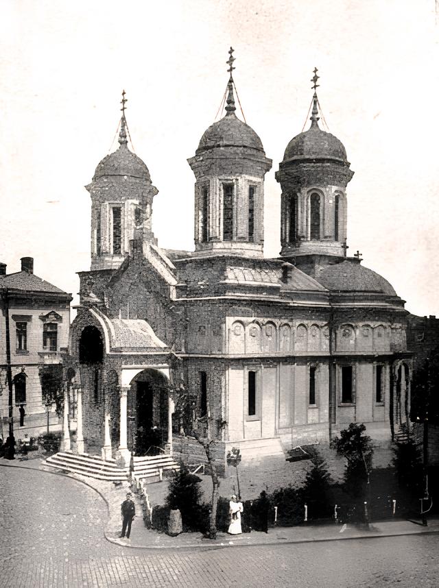 Церковь Михаила и Гавриила Архангелов, Бухарест, Сектор 1 (Бухарест, Румыния). архивная фотография, Фото 1900-х годов из приходского архива