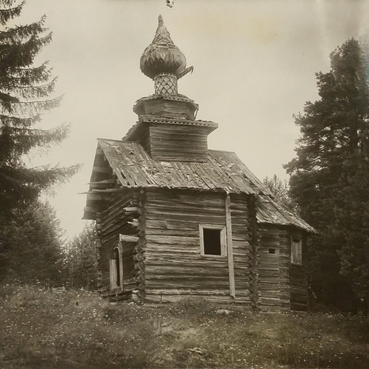 Церковь Казанской иконы Божией Матери, Турпал (Кадуйский район, Вологодская область). архивная фотография, Фото начала XX в.