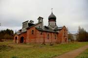 Церковь Ксении Петербургской (новая), Вид с боку и спереди<br>, Приладожский, Кировский район, Ленинградская область