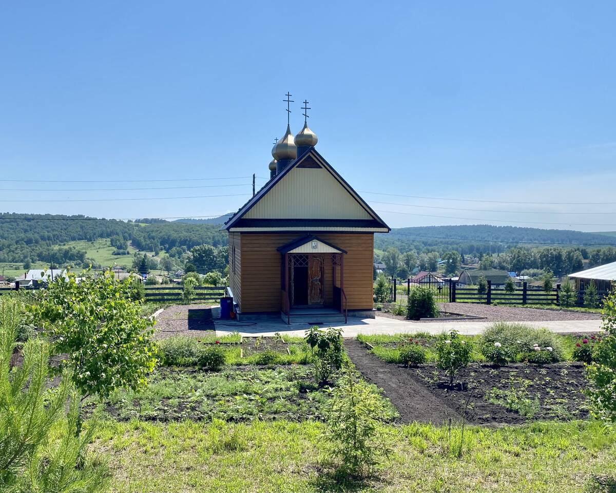 Церковь Николая Чудотворца, Маринино (Курагинский район, Красноярский край). фасады, Вид с запада