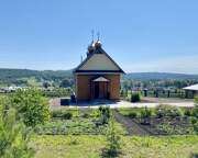 Церковь Николая Чудотворца, Вид с запада<br>, Маринино, Курагинский район, Красноярский край