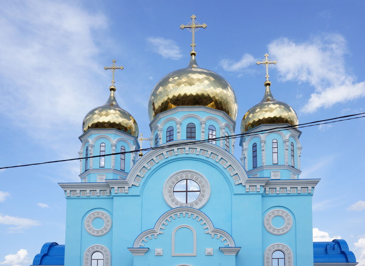 Собор Казанской иконы Божией Матери (новый), Стерлитамак (Стерлитамак, город, Республика Башкортостан). фасады, западный фасад храма