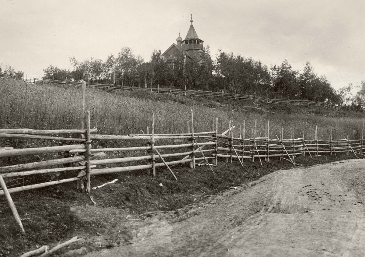 Фото В. И. Равдоникаса 1920-х гг., архивная фотография. Церковь Преображения Господня, Шугозеро (Тихвинский район, Ленинградская область)