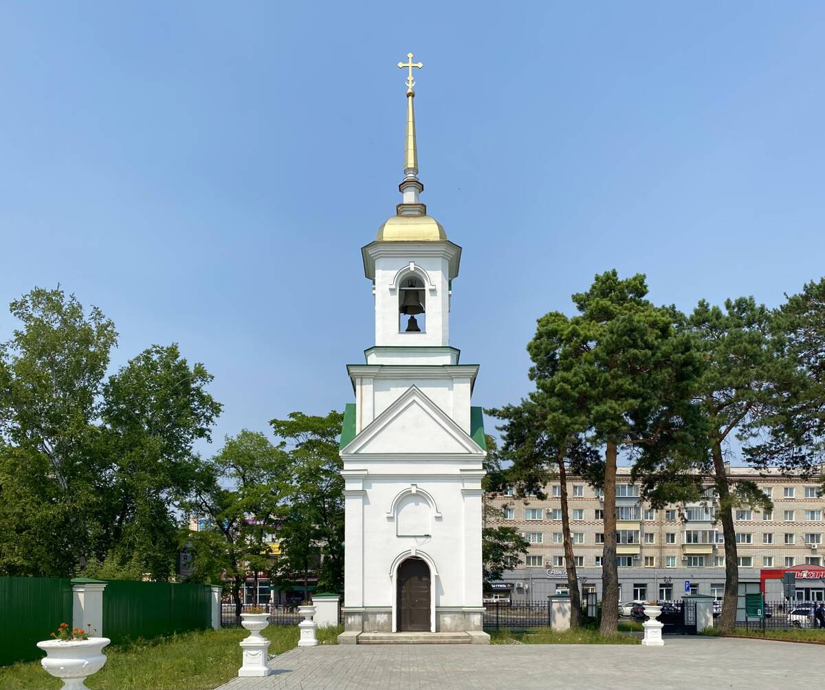 Церковь Албазинской иконы Божией Матери, Благовещенск (Благовещенск, город, Амурская область). дополнительная информация, Колокольня