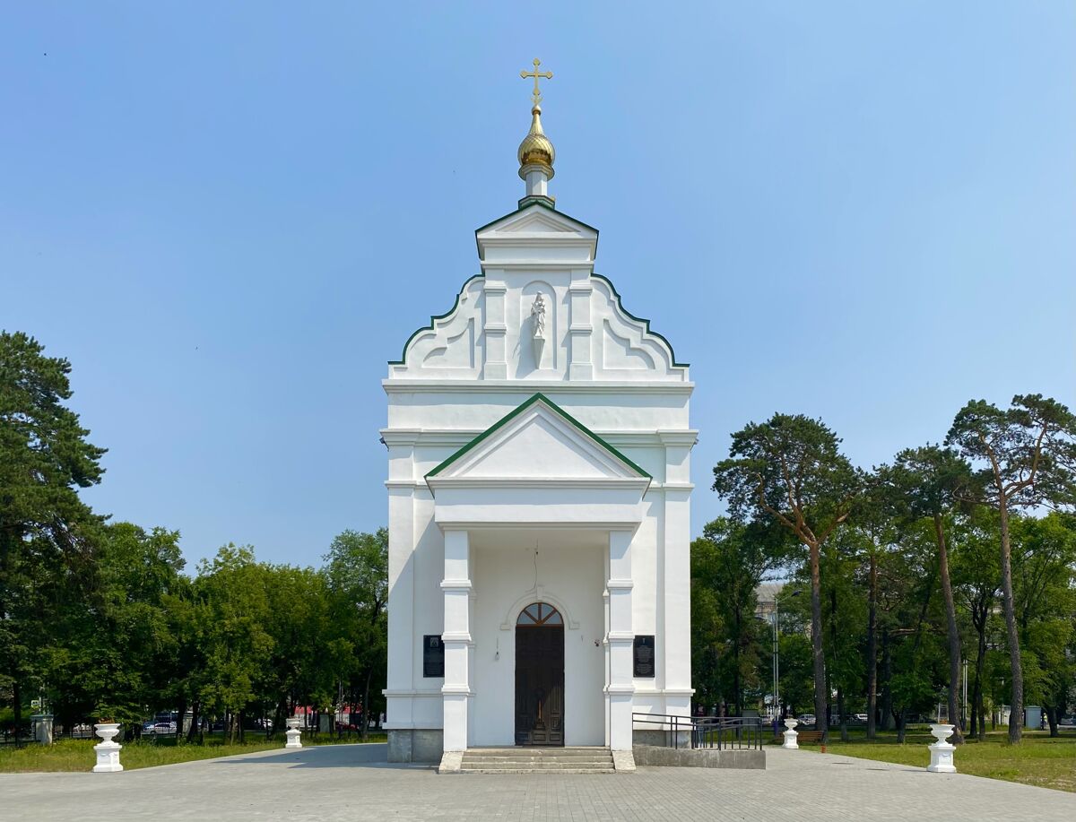 Церковь Албазинской иконы Божией Матери, Благовещенск (Благовещенск, город, Амурская область). фасады, Вид с запада