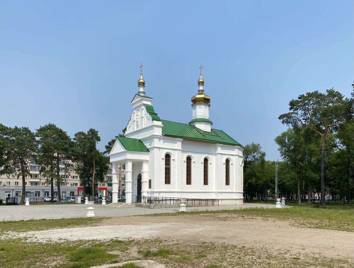 Церковь Албазинской иконы Божией Матери, Благовещенск (Благовещенск, город, Амурская область). фасады, Вид с юго-запада