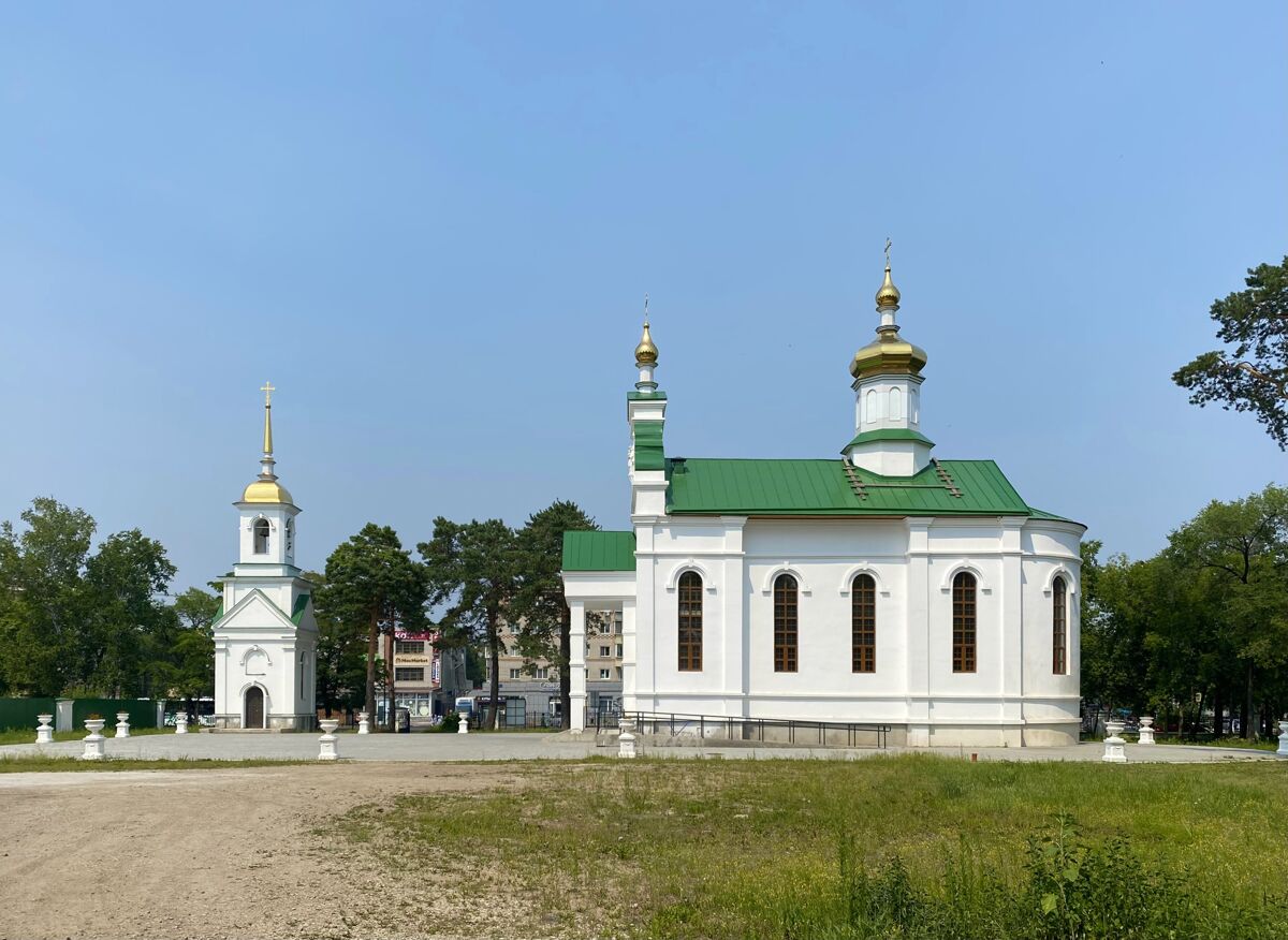 Церковь Албазинской иконы Божией Матери, Благовещенск (Благовещенск, город, Амурская область). общий вид в ландшафте, Вид с юга
