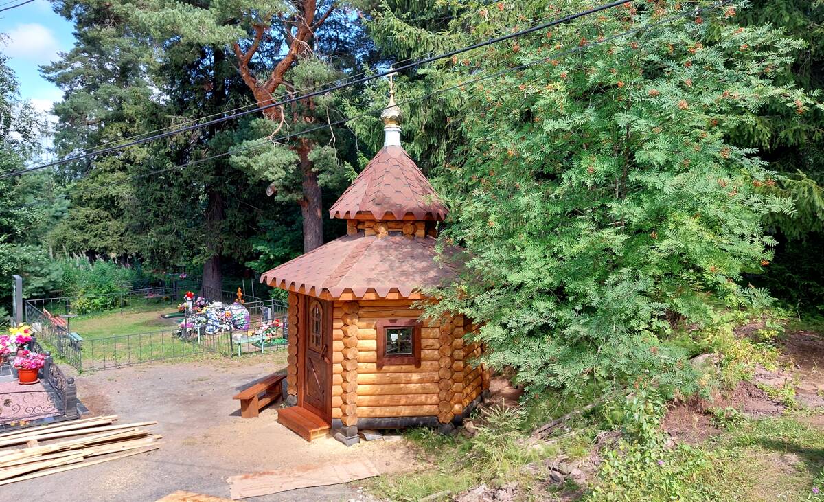 Неизвестная часовня, Рыбрека (Рыборецкий погост) (Прионежский район, Республика Карелия). общий вид в ландшафте