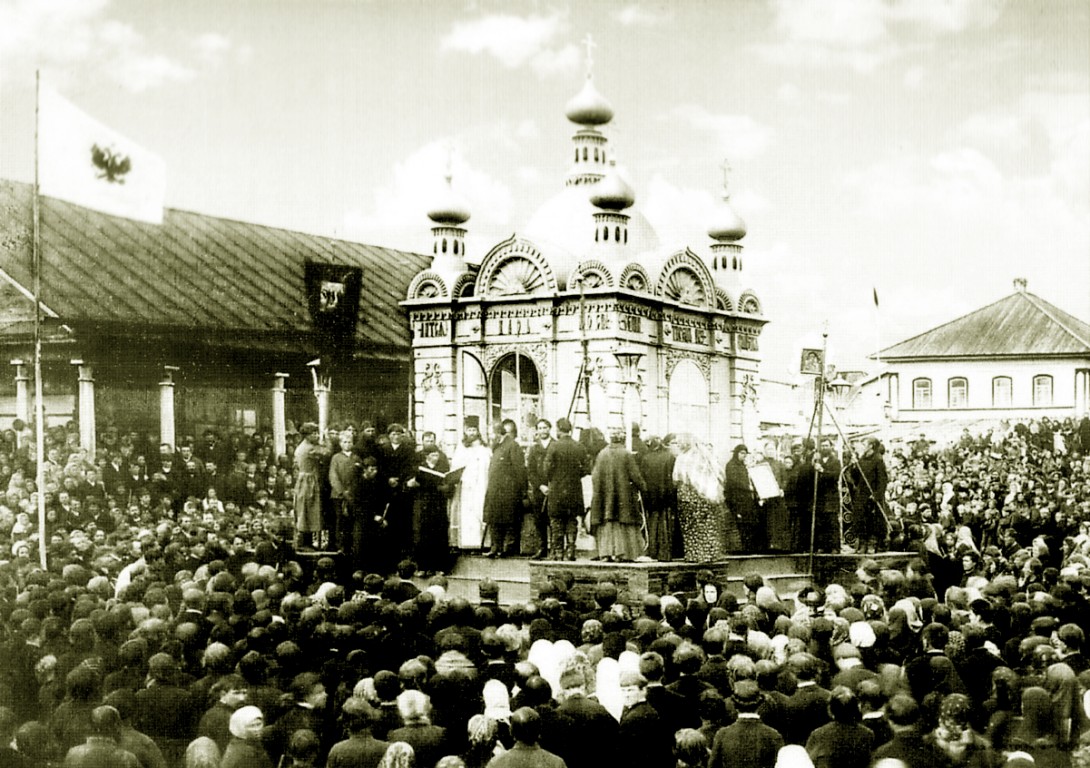 Часовня Александра Невского (старая), Добрянка (Добрянка, город, Пермский край). архивная фотография, Освящение часовни во имя Святого Благоверного Князя Александра Невского.30 августа 1892