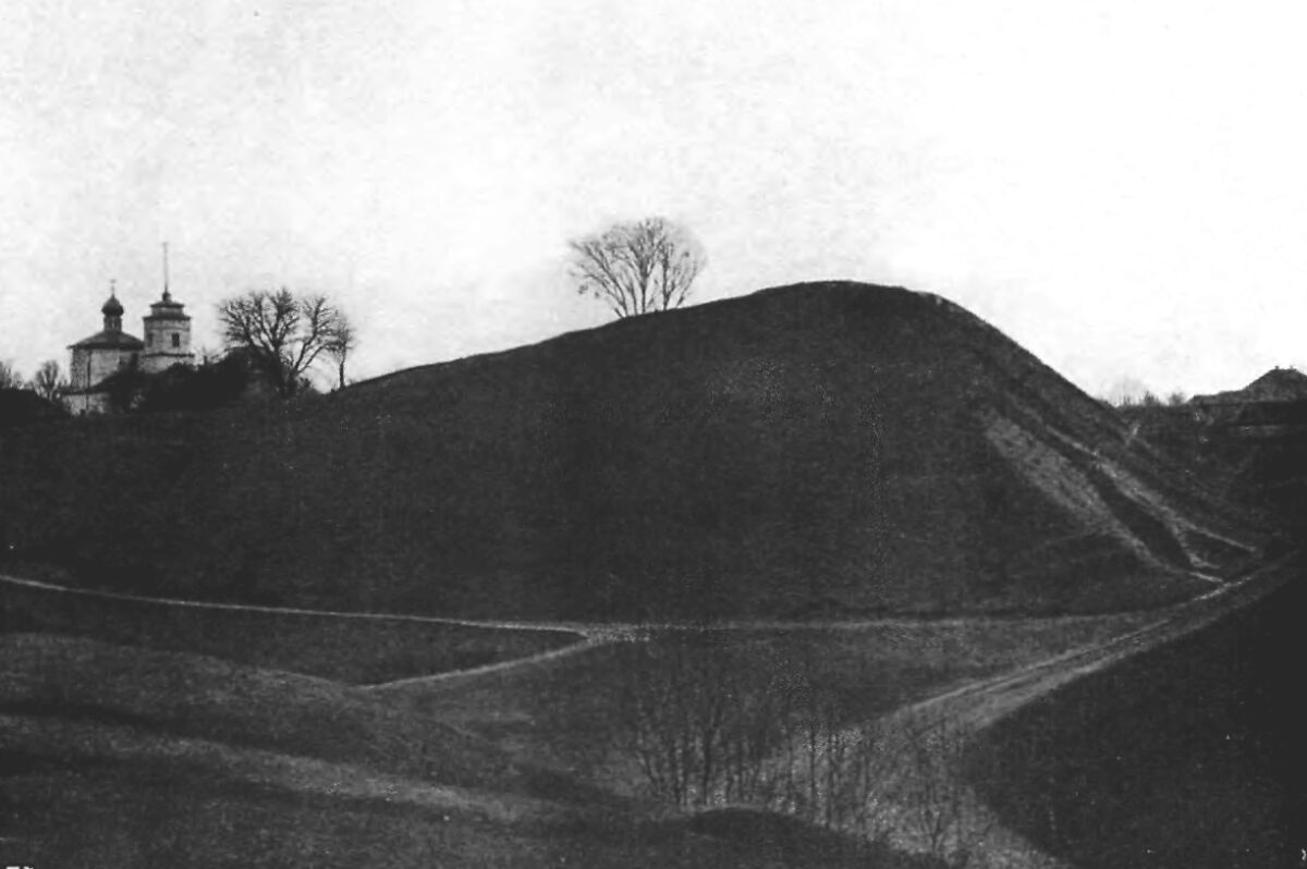 Церковь Георгия Победоносца (старая), Тригорское (Пушкиногорский район, Псковская область). архивная фотография, 1900-е. Источник: pastvu.com/p/512233