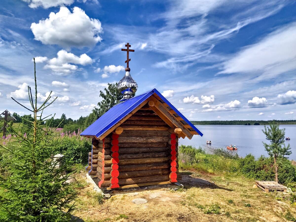 Часовня Спаса Нерукотворного Образа, Пебозеро, урочище (Беломорский район, Республика Карелия). фасады