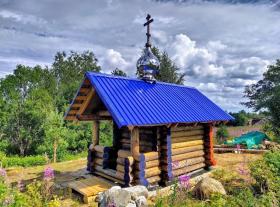 Пебозеро, урочище. Часовня Спаса Нерукотворного Образа