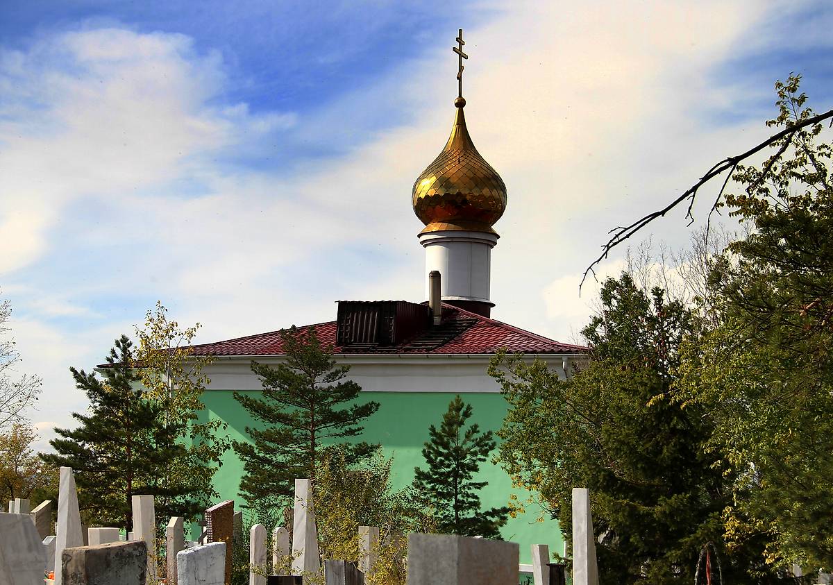 Храм Блаженной Ксении Петербургской., фасады. Часовня Всех Святых, Кызыл (Кызыл, город, Республика Тыва)