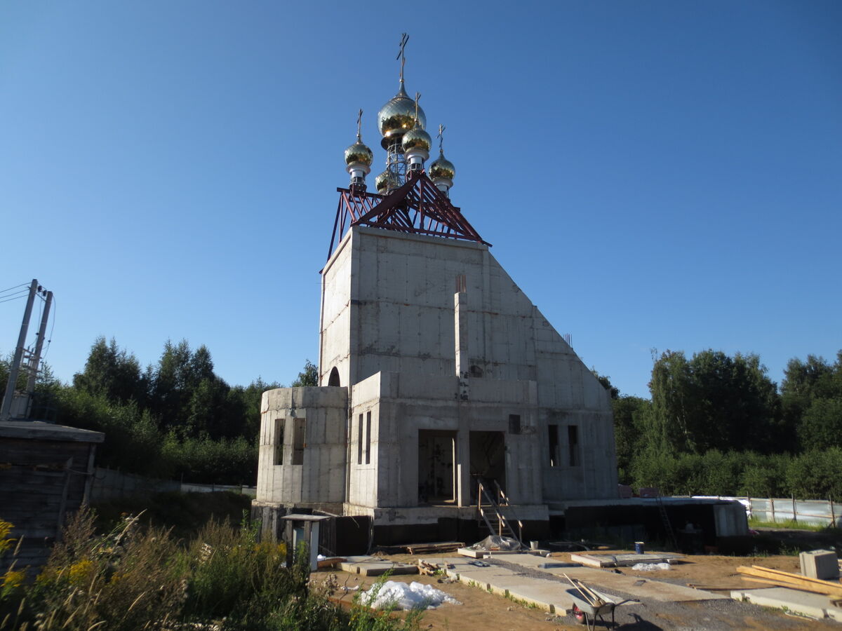 Церковь Ольги равноапостольной (строящаяся), Новое Девяткино (Всеволожский район, Ленинградская область). фасады
