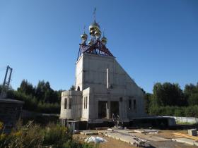 Новое Девяткино. Церковь Ольги равноапостольной (строящаяся)